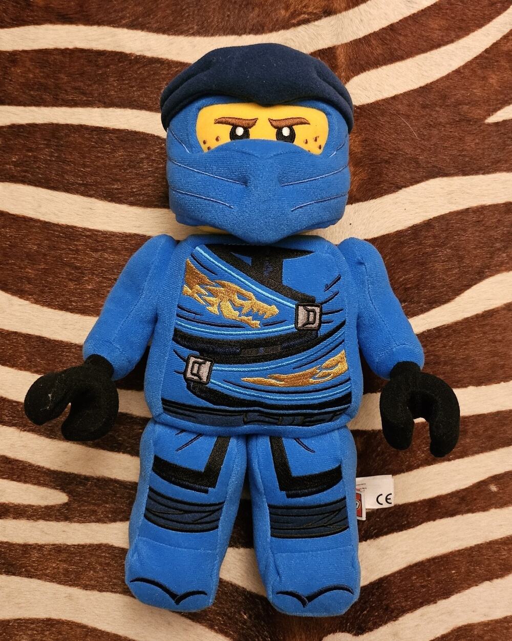 LEGO Ninjago Jay Plush Toy Stuffed Animal Minifigure 13 Inch Blue Collectible